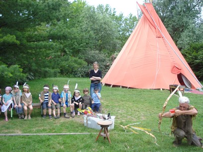 Tir à l'arc dans le camp